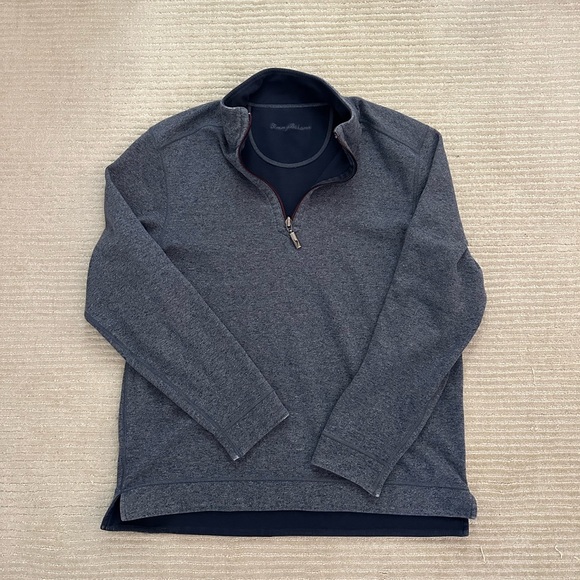 Tommy Bahama Blue Zip-Up large - Picture 1 of 4